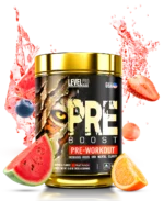 Pre Boost pre entreno premium con citrulina y beta alanina Level Pro