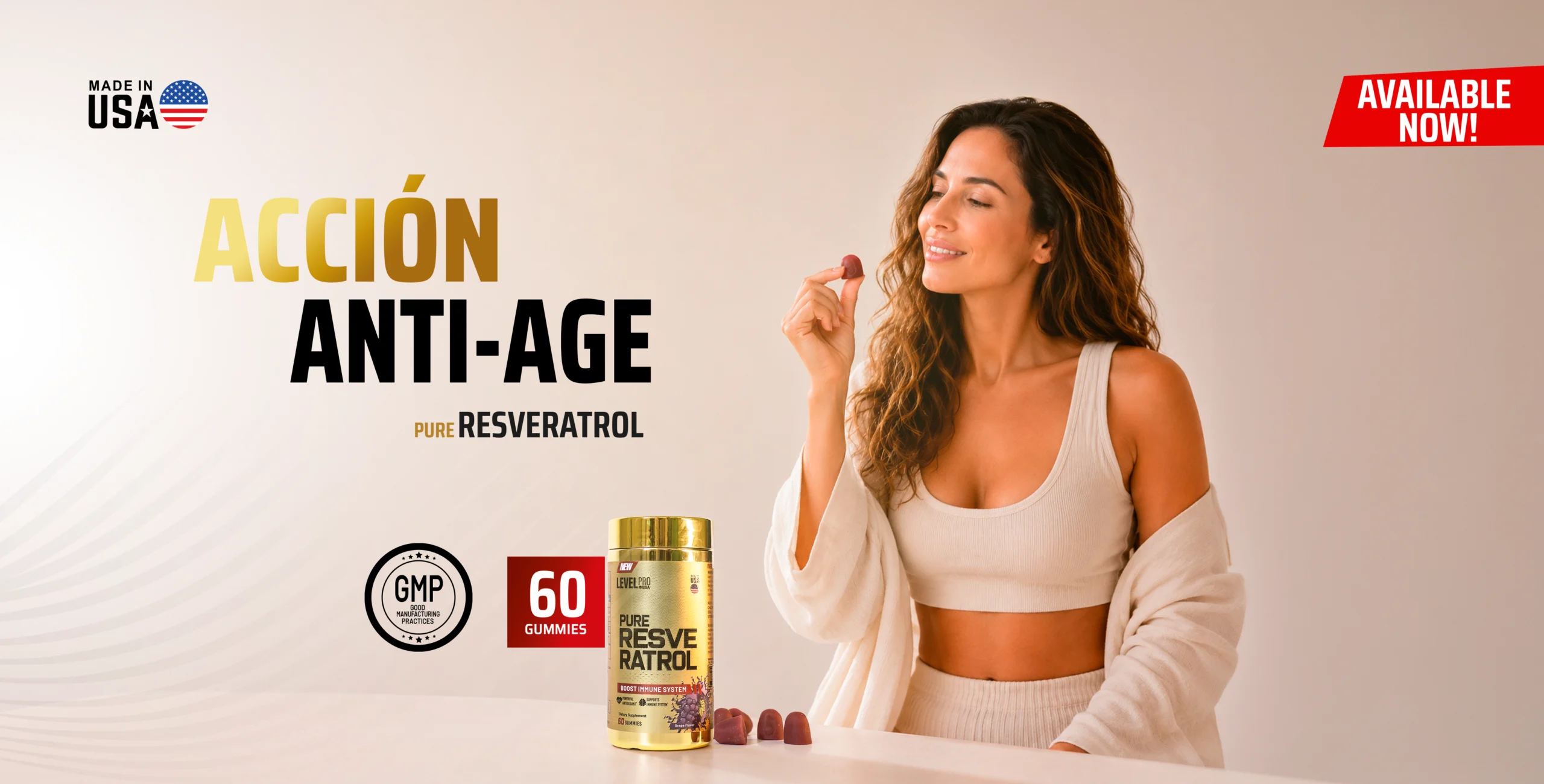 banner-levelpro-web Level Pro Pure Resveratrol, suplemento antioxidante premium de marca americana disponible en Perú.